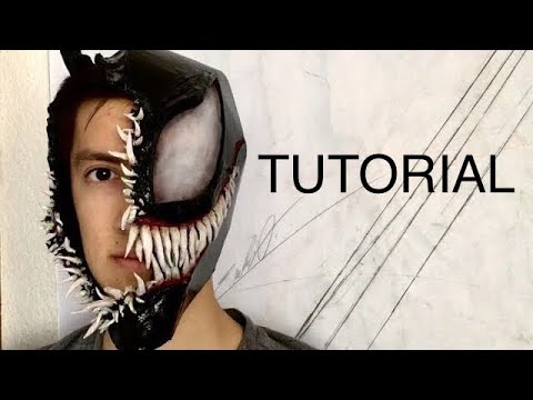 Casco de Venom 100% cartón l Tutorial