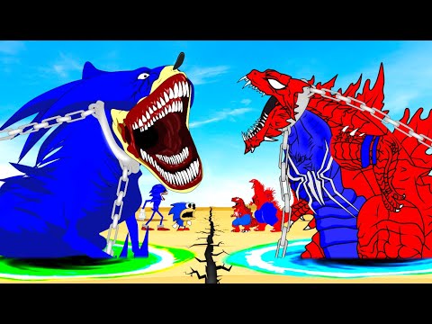 Team SPIDER SHIN GODZILLA vs Team SHIN SONIC : Monsters Ranked From Weakest To Strongest