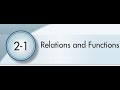 Understanding Relations and Functions