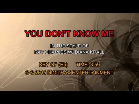 Ray Charles w/ Diana Krall – You Don’t Know Me (Backing Track)