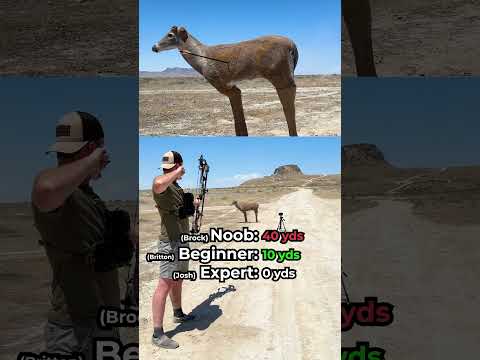 Who can get the furthest kill shot with a compound bow? #hunting