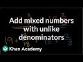 Adding Mixed Numbers and Fractions