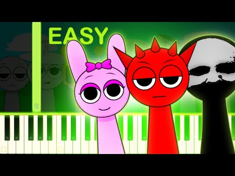 SPRUNKI INCREDIBOX SONG - EASY Piano Tutorial