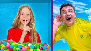 Nastya and Her Dad Have Fun with Numbers and Colours