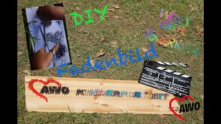 DIY Fadenbild ✂️
