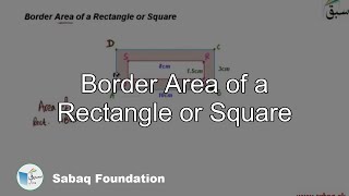 Border Area of a Rectangle or Square