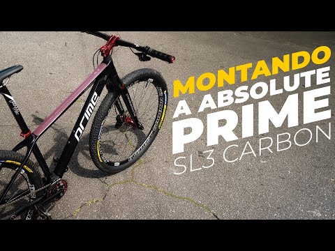 Montando a Absolute Prime SL3 de carbono. Pedaleria