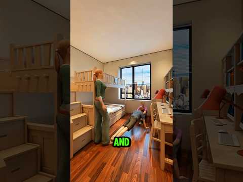 Designing a bedroom for siblings #shorts