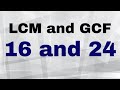 Finding GCF and LCM Concepts