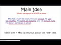 Understanding Main Ideas in Paragraphs