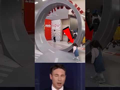 حاولت هذه الفتاة القيام بحركة دوران لكن النتيجة 🤯 #shorts #شورت