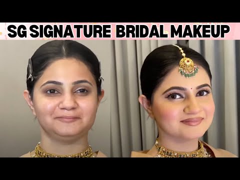 Step by step SIGNATURE  BRIDAL MAKEUP TUTORIAL by @Sakshi Gupta Makeup Studio & Academy ||