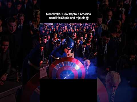 Captain America using shield and mjolnir #shorts #captainamerica