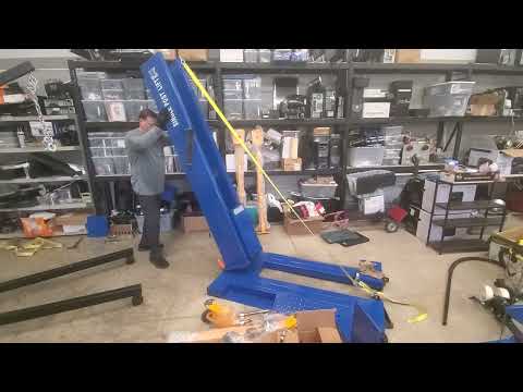 XK M6200 Single Post Lift Portable 220 VOLT - lift capacity 6200lbs 1 person assembly Part 4