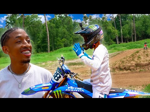 Little Brother Finds DEEGAN Sneaking On The Track!!