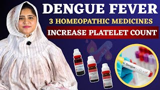 🦟 Dengue Fever: 3 बेस्ट होम्योपैथिक दवाएँ | Increase Platelet Count | Dr. Arwa Bohra