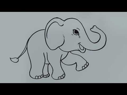 How To Draw An Elephant Jumbo Step By Step