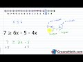 Solving Linear Inequalities in One Variable