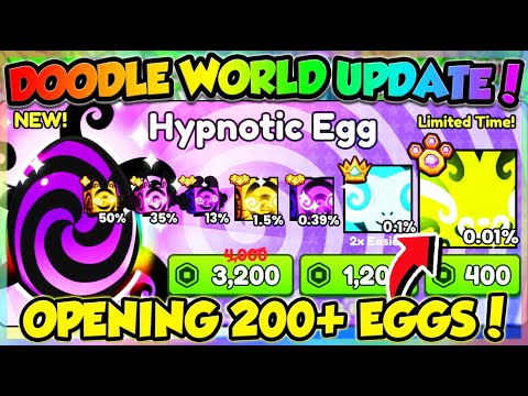 ✏️DOODLE WORLD UPDATE in PET SIM 99!! HATCHING GARGANTUAN?! (Roblox)