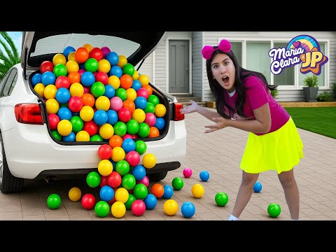 Maria Clara e JP aprendem as cores com bolinhas coloridas e muita diversão!