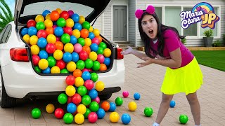 Maria Clara e JP aprendem as cores com bolinhas coloridas e muita diversão!