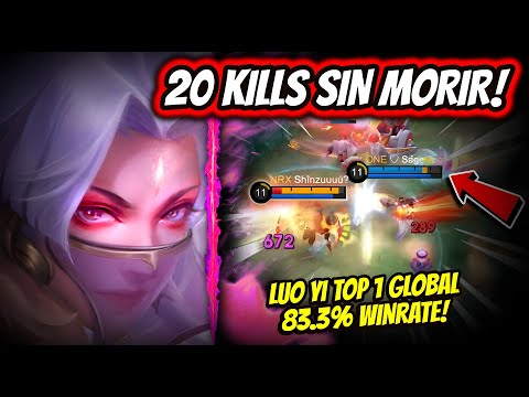¡NUNCA VERAS UNA LUO YI HACER TANTO DAÑO! LUO YI TOP 1 GLOBAL 83.3% WINRATE! | MOBILE LEGENDS
