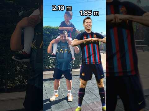 BARCELONA FOOTBALLERS HEIGHT??#shorts #football