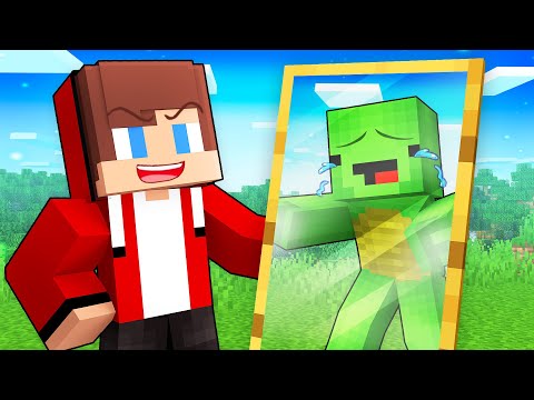 JJ Locked Mikey inside a Mirror for a Prank in Minecraft (Maizen)