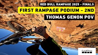 GoPro: Thomas Genon First Podium at Rampage! 2nd Place Run POV - 2025 Red Bull Rampage
