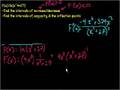 Understanding Intervals, Derivatives, and Inflection Points
