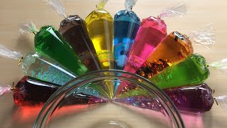 Making Clear Slime With Colorful Piping Bags | Satisfying Slime Video Asmr