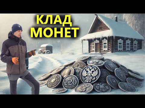 ДОСТАЮ КЛАД МОНЕТ ИЗ ГРЯЗИ. МОНЕТЫ НА ФУНДАМЕНТЕ ИЗБЫ. Коп поиск монет 2025