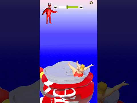 Squeezy Girl Jump Toothpaste Fun Reversed #fun #mobilegame #amogus #shortsfeed #crush #shorts