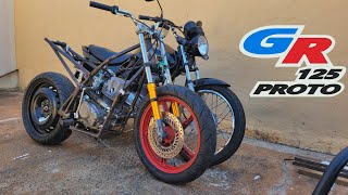 Detalhes da GR 125 (Moto feita em casa)