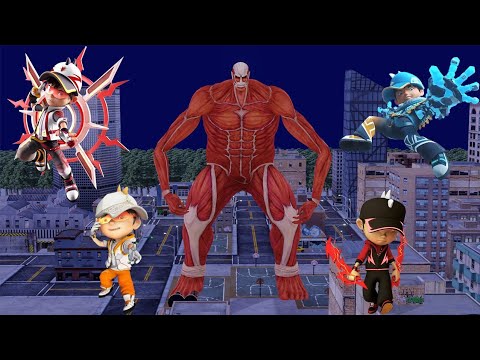 SEMUA BOBOIBOY BERSATU MELAWAN MONSTER RAKSASA - SKIN RAHASIA STUMBLE GUYS