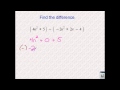 Polynomial Operations and Concepts