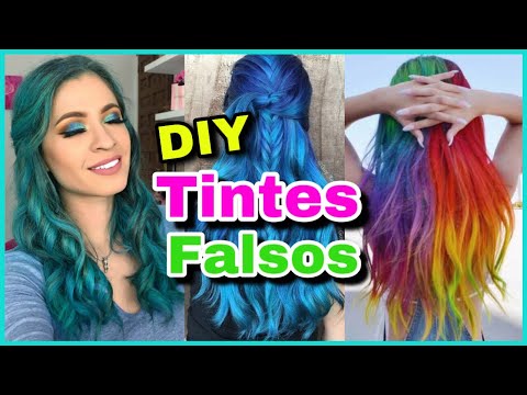 DIY | Como hacer TINTE DE CABELLO FALSO en Casa y que parezca REAL | NatyGloss