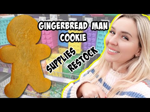 Gingerbread Man Cookie Supplies Restock Vlog