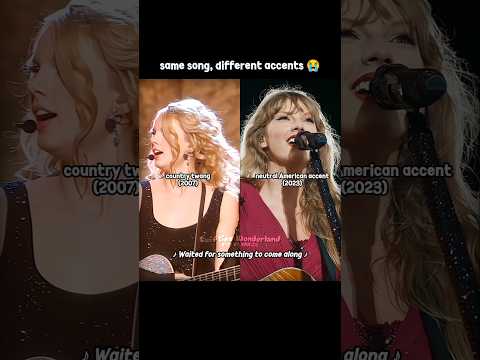 same song, different accents 😭🫶 | #taylorsversion #shorts