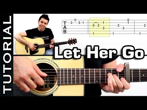 Como tocar Let Her Go - Passenger Tutorial completo guitarra español