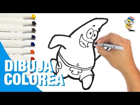 Como dibujar a PATRICIO Estrella Amigo de Bob Esponja 🌟✍️ | dibujos para niños