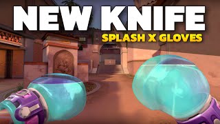 New SPLASH X GLOVES Knife Skin in Valorant