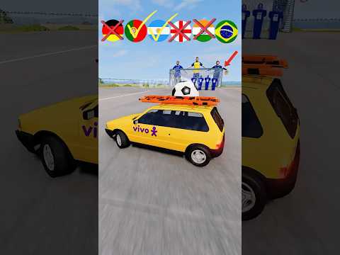 Qual país faz o gol!⚽️🏆😱 #beamngdrive #beamng #beamngdrivecrashes #beamngshorts