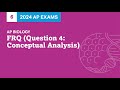 Exploring Conceptual Analysis in AP Biology FRQs