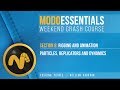 Particle Simulation Techniques in Modo