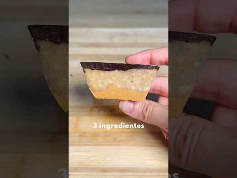 POSTRE SALUDABLE con 3 INGREDIENTES 🤤 #chocolate