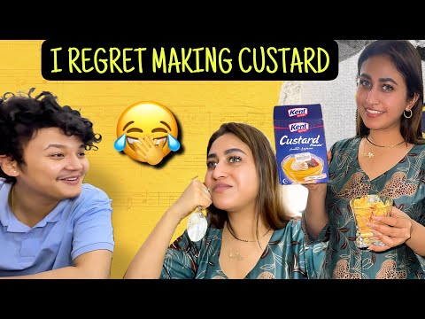 I MADE CUSTARD FOR HIM BUT HE END UP CALLING IT FALOODA ππ€£ #alizehjamali