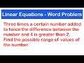 Word Problems Involving Fractions and Linear Equations