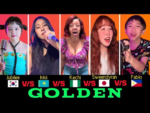 GOLDEN - HUNTRI/X | Battle By Jubilee Christ,Inkii,Kechi Okwuchi,Sweendyran,Fabio | KpopDemonHunters