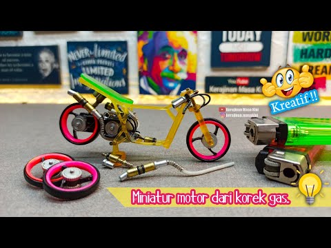 Cara Membuat Motor Dari Korek Api || Miniatur Mio Drag #Part 4